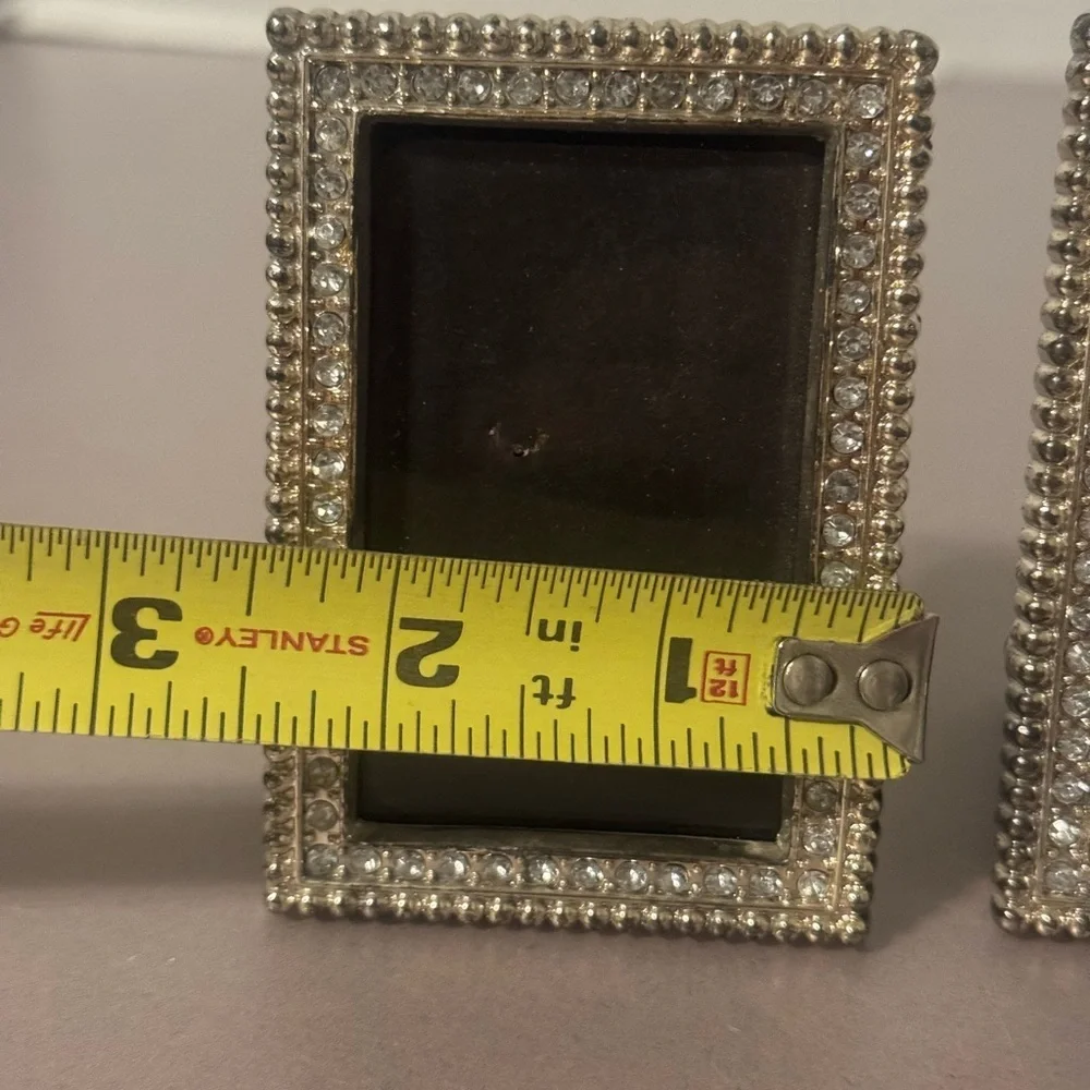Elegant Silver and Black Photo Frames